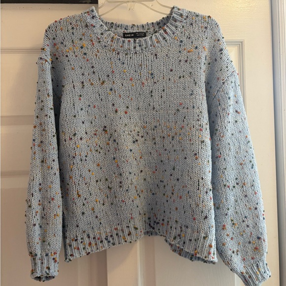 SHEIN Sweaters - SHEIN Lune Marled Knit Drop Shoulder Sweater